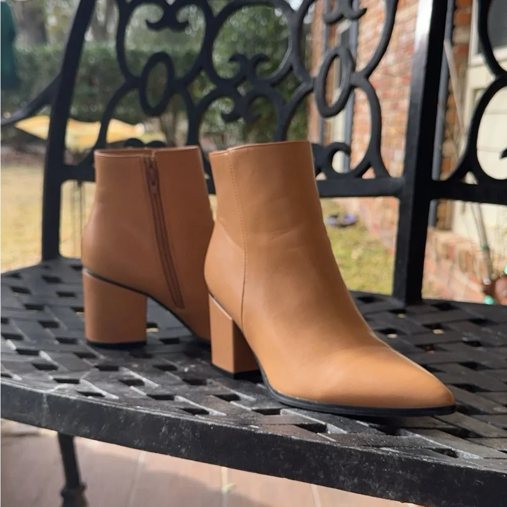 ShuShop VILMA Tan Booties—Size 7 - Picture 3 of 12